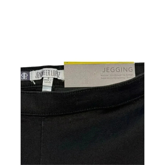 NEW Jennifer Lopez Women’s Size 0 Black Stretch‎ Mid-Rise Jegging NWT - Picture 5 of 6